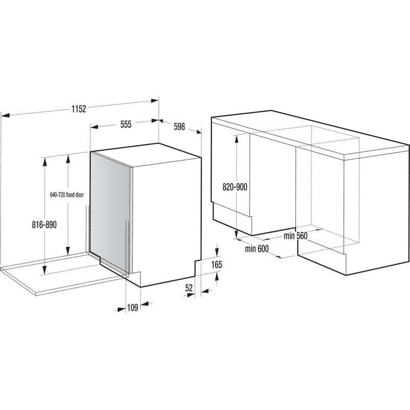 Mașină de spălat vase Gorenje GV16D5 Alb