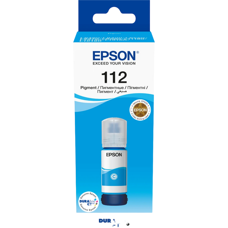 Ink  Epson C13T06C24A, 112 EcoTank Ink Bottle, Cyan