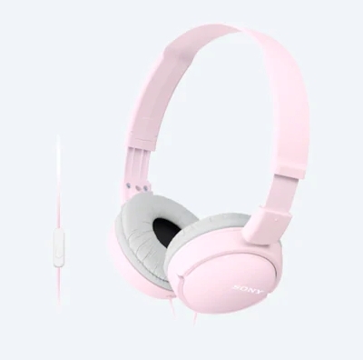 Гарнитура для мобильных телефонов SONY MDR-ZX110AP, Проводной аналоговый, Розовый