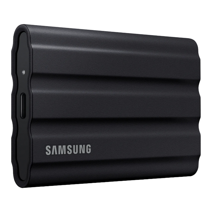 Внешний портативный SSD накопитель Samsung Portable SSD T7 Shield, 2 ТБ, Чёрный (MU-PE2T0S/WW)