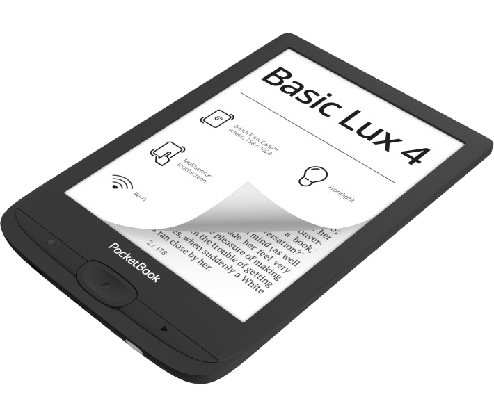 PocketBook Basic Lux 4, Ink Black, 6