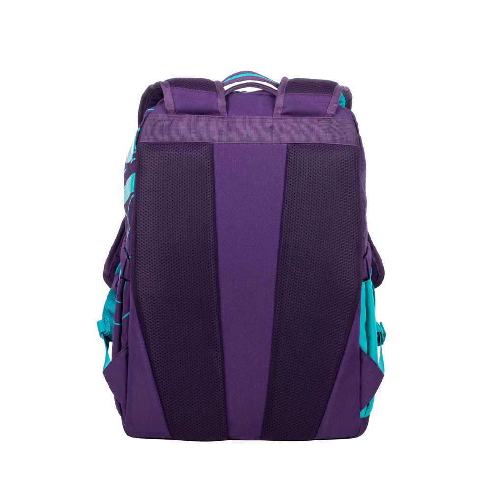 Rucsac zilnic RivaCase Heide, 15.6", Poliester, Violet/Acvamarin