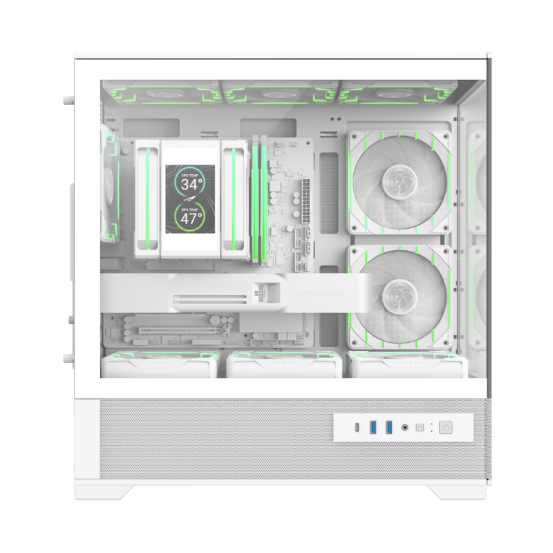 Carcasă PC Gamemax VISTA 2 MW Mini-Tower Alb