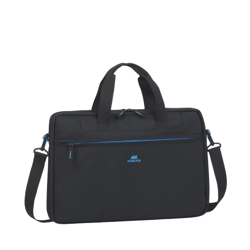 Сумка для ноутбука RivaCase Regent, 15.6", Полиэстер, Чёрный