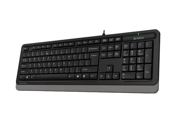 Клавиатура A4Tech FK10, Проводное, Чёрный/Серый