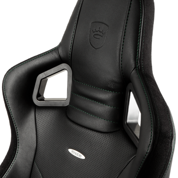 Игровое кресло Noblechairs Epic, Искусственная кожа, Черный/Зеленый