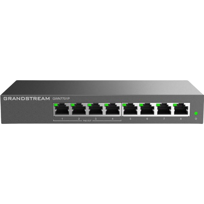 Comutator PoE Grandstream GWN7701P, 4x IEEE 802.3af/at