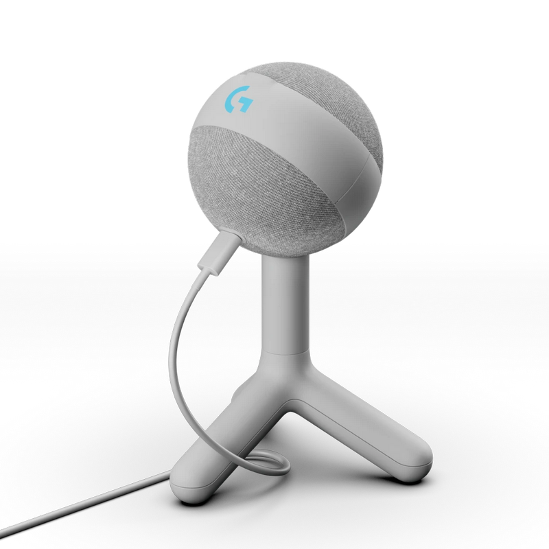 Microfon Gaming Logitech Yeti Orb RGB, USB, Alb