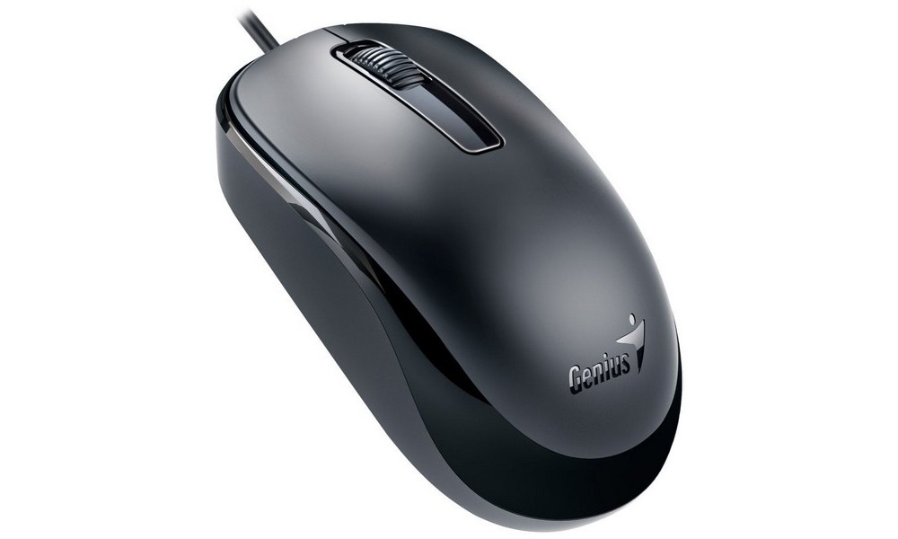 Keyboard & Mouse Genius SlimStar C126, Chocolate keys, Brushed metal look, Fn keys, Black, USB 