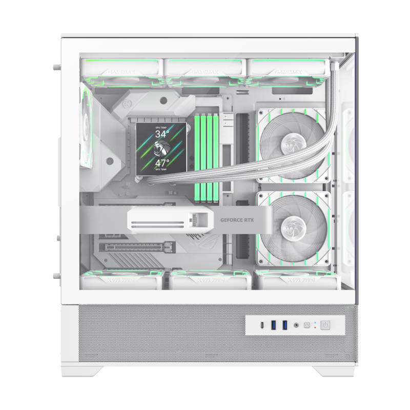 Компьютерный корпус Gamemax VISTA 2 AW Midi-Tower Белый