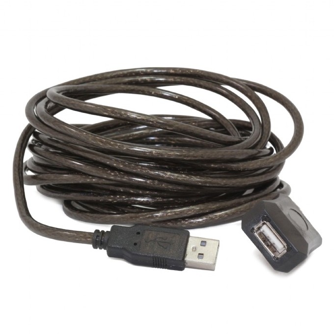 Cable USB,USB AM/AF, 5.0 m, Active  USB2.0, Cablexpert, UAE-01-5M