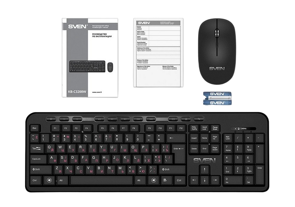 Клавиатура и мышь SVEN KB-C3200W