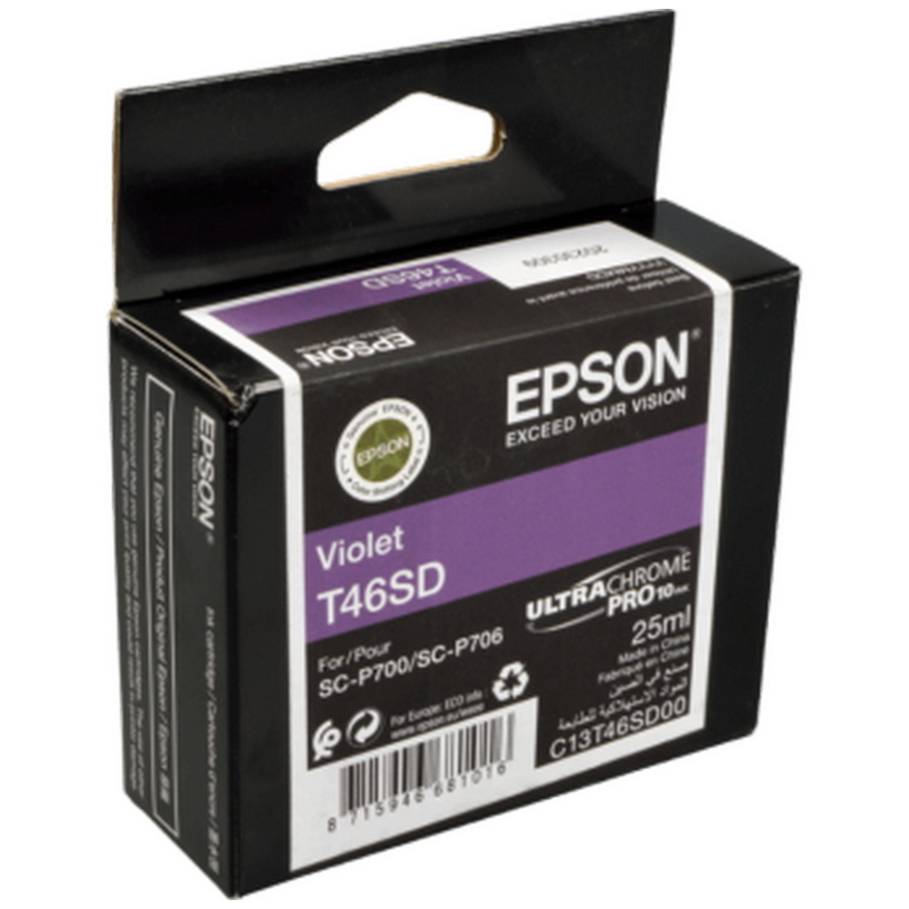 Картридж чернильный Epson T46S UltraChrome Pro 10, C13T46SD00, Фиолетовый