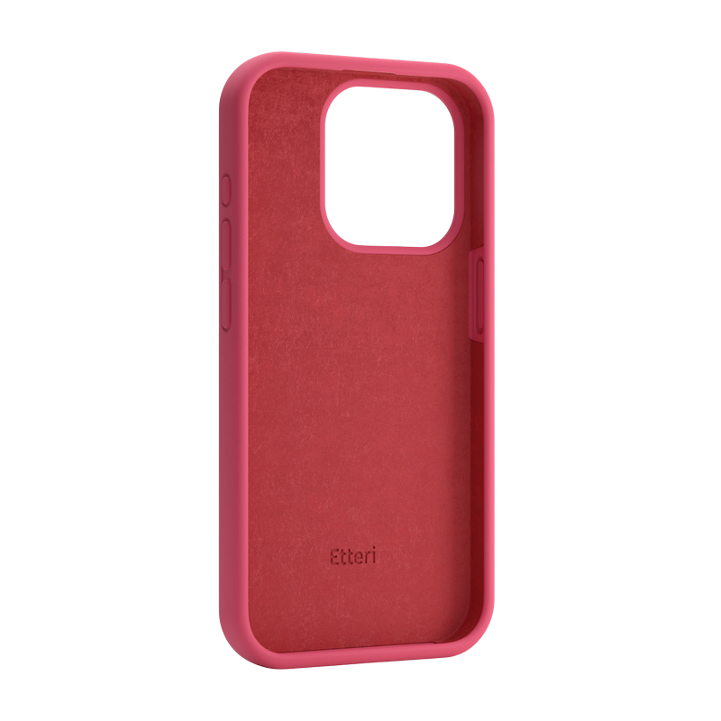 Husă Etteri Apple iPhone 16 Silicone Mag Raspberry