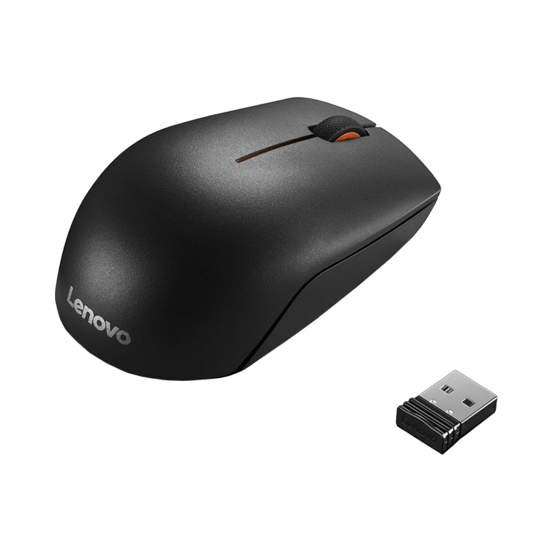 Беcпроводная мышь Lenovo 300 Compact, Чёрный