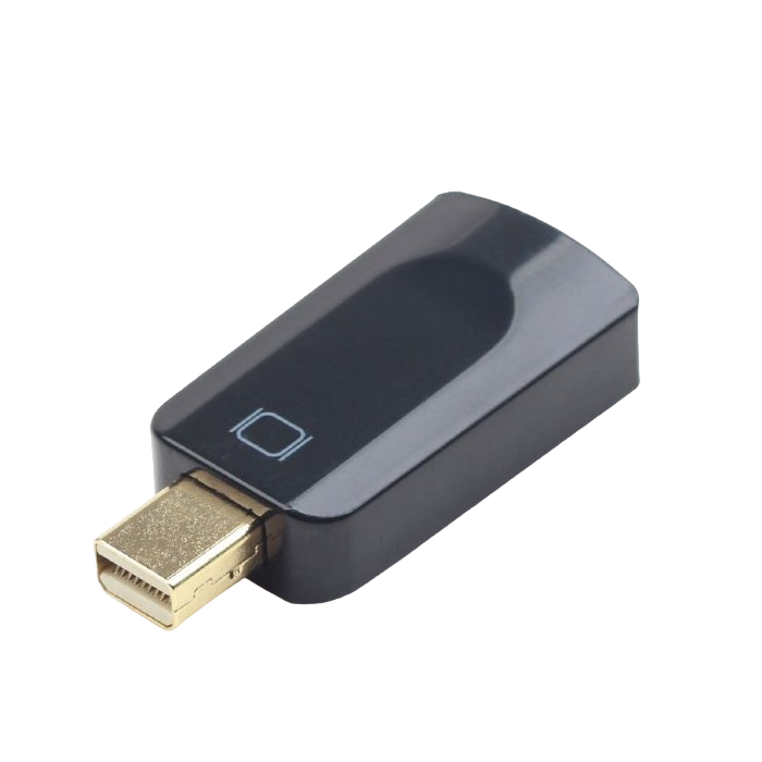 Видеоадаптер Cablexpert A-mDPM-HDMIF-01, MiniDP (M) - HDMI (F), Чёрный