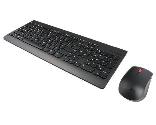 Set Tastatură + Mouse Lenovo Essential, Fără fir, Negru