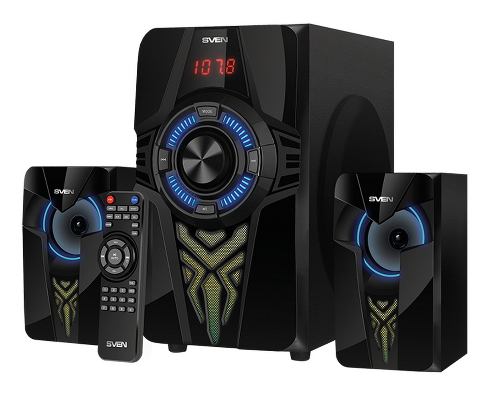 Компьютерные колонки 2.1 SVEN MS-2070, Чёрный