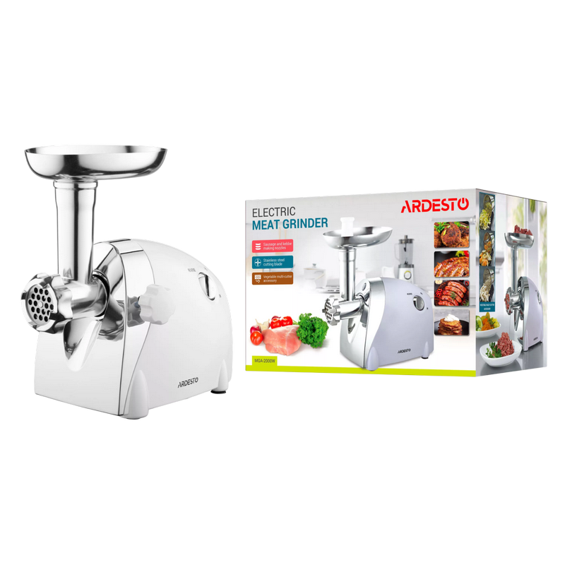 Mașină de tocat carne ardesto mga-2000w, alb | argintiu Thumbnail 9