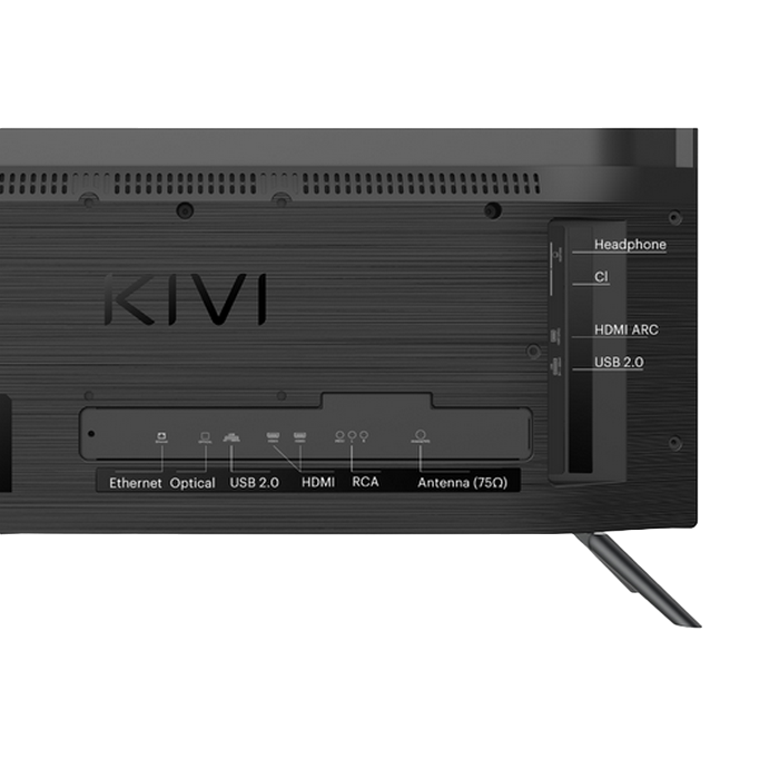 24" LED SMART TV KIVI 24H710QB, 1366x768 HD, Google TV, Negru