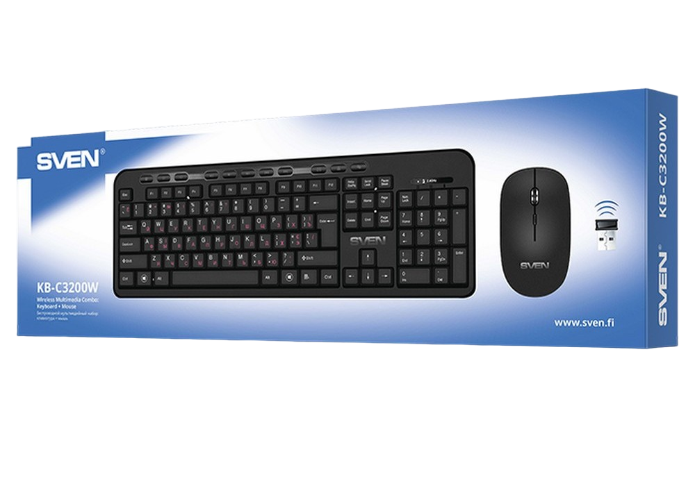 Клавиатура и мышь SVEN KB-C3200W