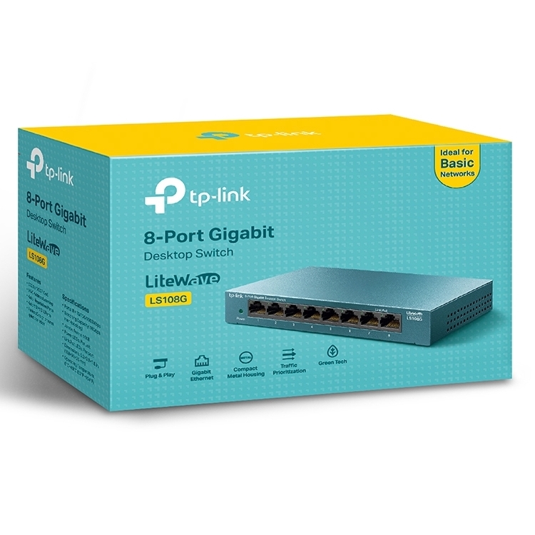 .8-port 10/100/1000Mbps Switch TP-LINK