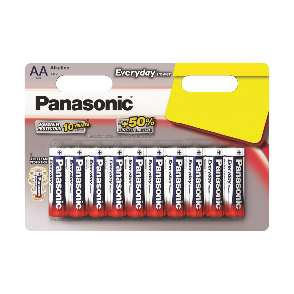 Батарейки Panasonic LR6REE, AA, 10шт.