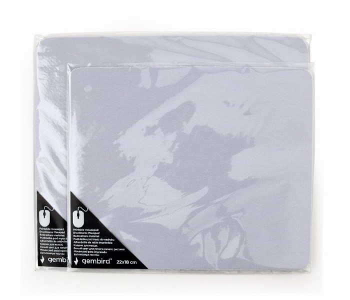 Коврик для мыши Gembird MP-PRINT-S, 220мм x 180мм, Белый