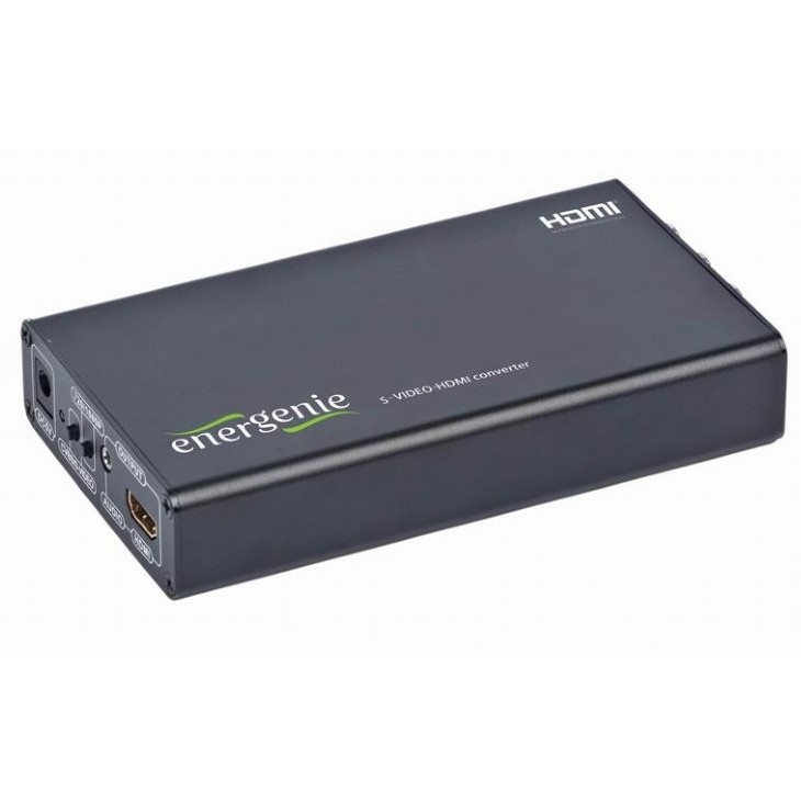 Converts analog S-Video/Composite Video to HDMI Energenie