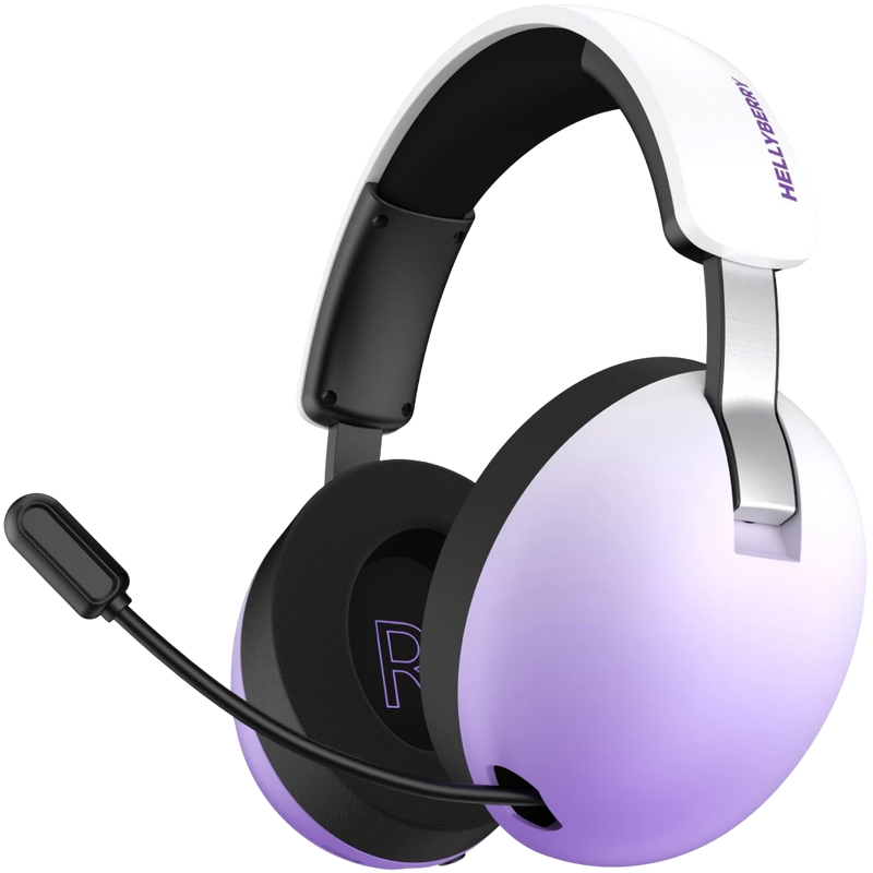 Gaming Headset Hator Hellyberry HH30 Pro  wireless, white-violet gradient