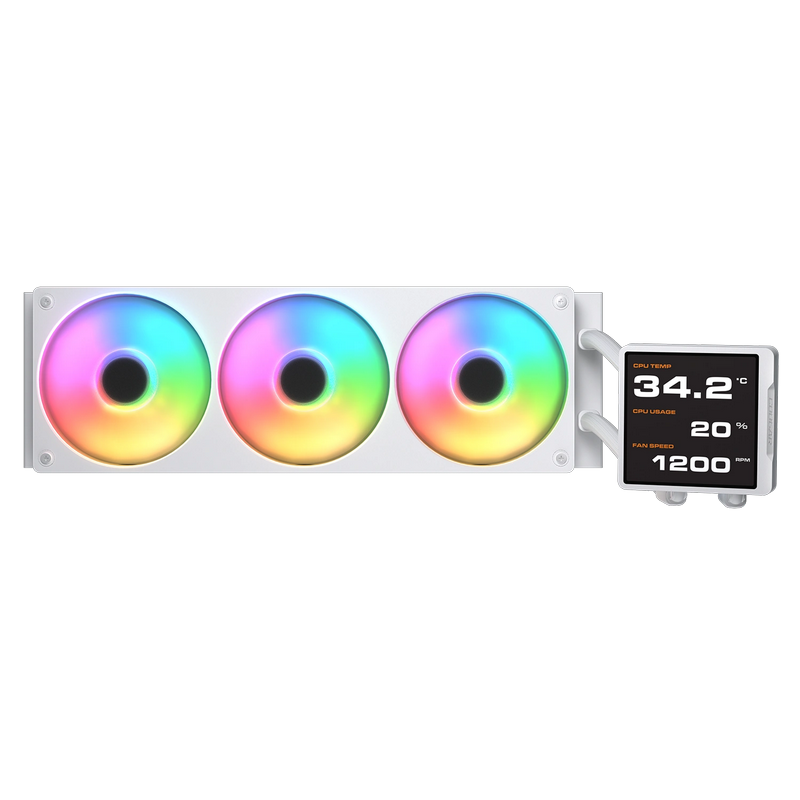 Кулер для процессора Cougar Poseidon Vistek PRO ARGB 360 White 120 мм