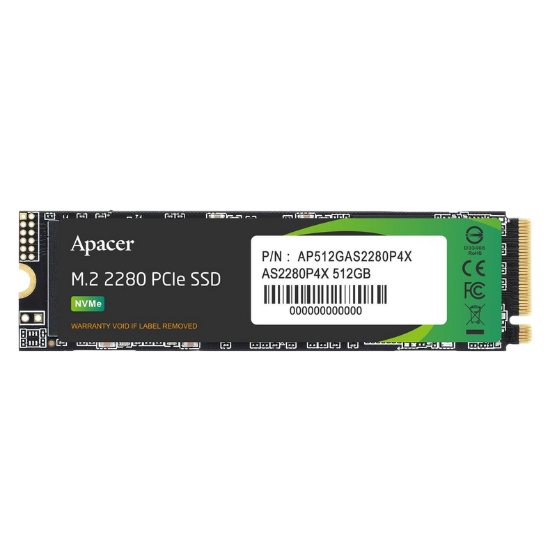 Unitate SSD Apacer AS2280P4X, 512GB, AP512GAS2280P4X-1