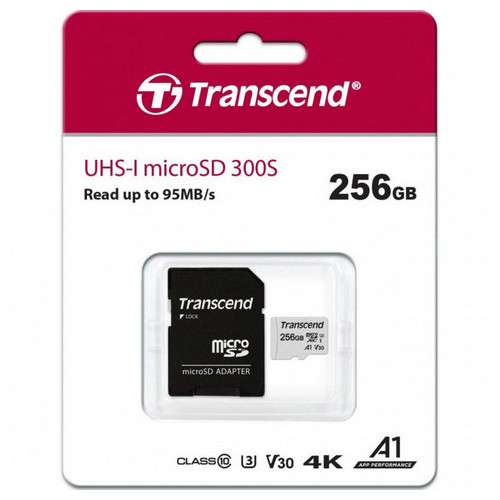 Card de Memorie Transcend MicroSDXC Class 10, 256GB (TS256GUSD300S-A)