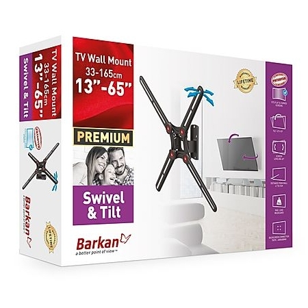 Настенное крепление для телевизора BARKAN BM320, Чёрный