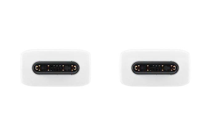 Cablu încărcare și sincronizare Samsung EP-DN975BWRGRU, USB Type-C/USB Type-C, 1m, Alb