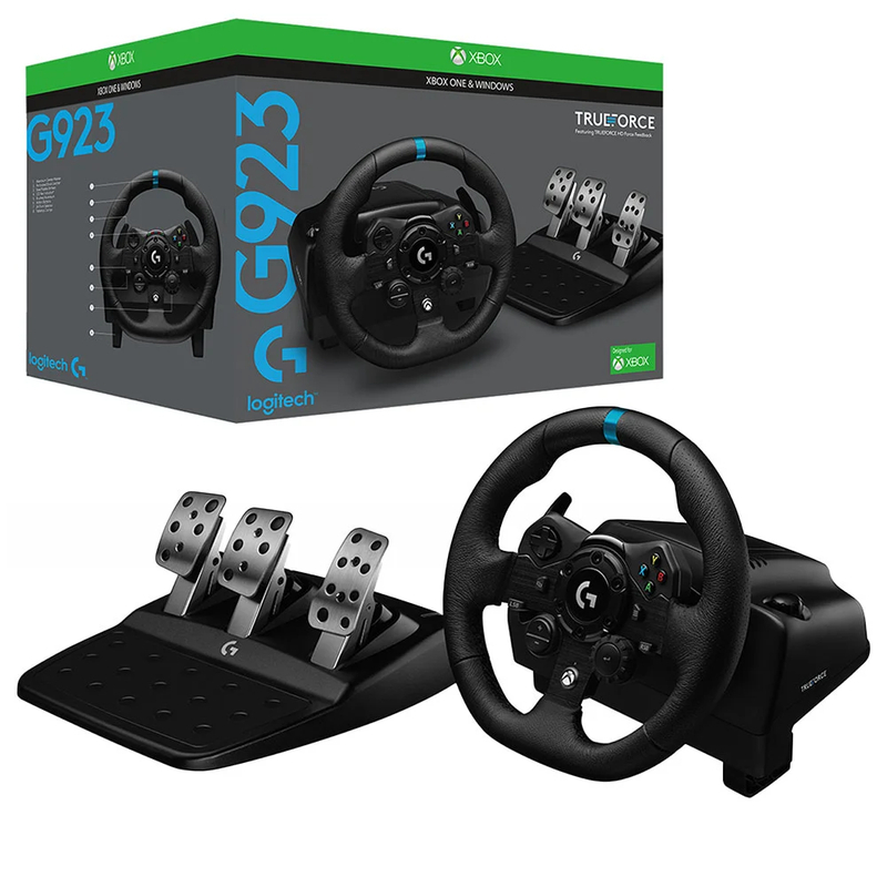 Игровой руль Logitech G923, Чёрный