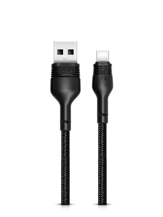 Cablu încărcare și sincronizare XO NB55, USB Type-A/USB Type-C, 1m, Negru