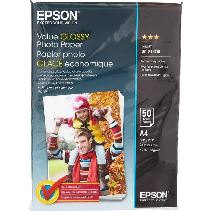 Hârtie fotografică Epson Value Glossy, A4 - photo