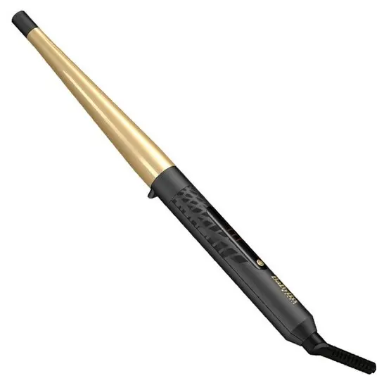 Плойка Babyliss Gold Ceramic 13-25mm Conical Curler | C435E, Черный Золотой - photo