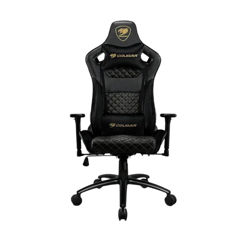 Scaun Gaming Cougar Explore S Royal, PVC Piele, Negru/Auriu - photo