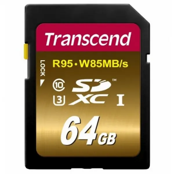 Card de Memorie Transcend SDXC Class 10, 64GB (TS64GSDU3X) - photo