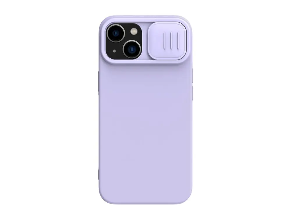 Чехол Nillkin iPhone 14, CamShield Silky Silicone, Фиолетовый - photo
