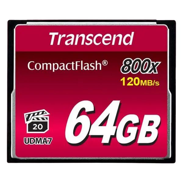 Card de Memorie Transcend CompactFlash 800, 64GB (TS64GCF800) - photo