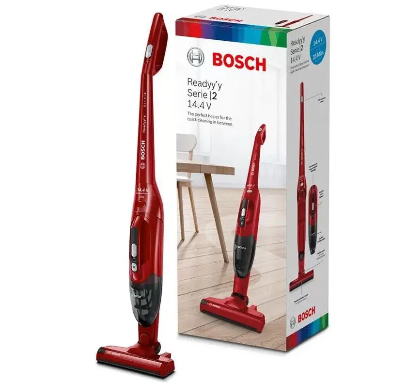 Aspirator fără fir vertical Bosch Readyy'y BBHF214R, Roșu - photo