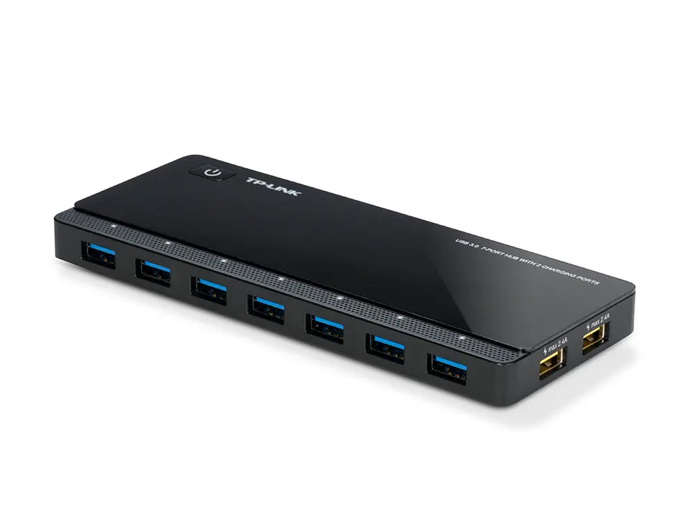 USB 3.0 Hub 7-port TP-LINK "UH720", with 2 Charging Ports, external power adapter - photo
