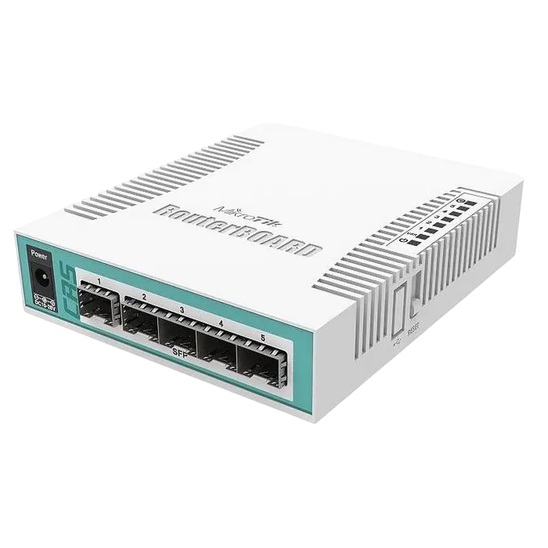 Comutator Router MikroTik CRS106-1C-5S, Alb - photo