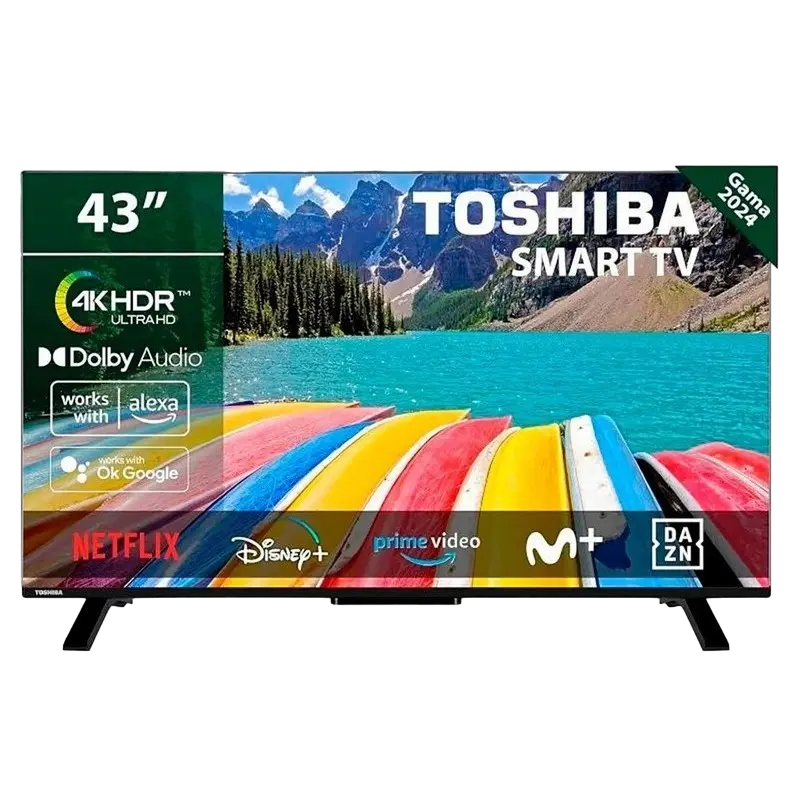43" LED SMART TV Toshiba 43UV2463DG, 3840x2160 4K UHD, VIDAA U OS, Negru - photo