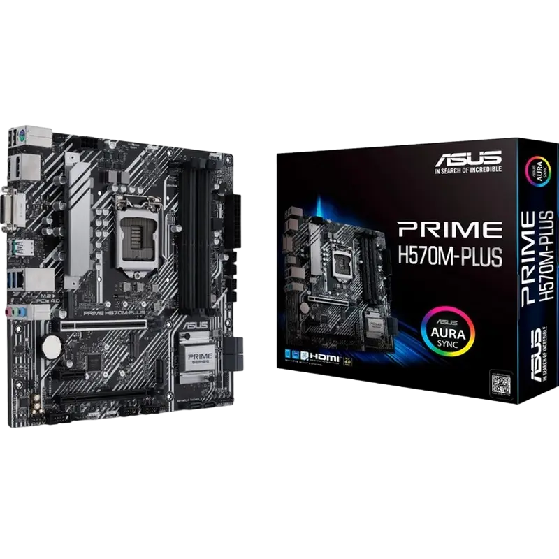 Placă de bază ASUS PRIME H570M-PLUS, LGA1200, Intel H570, Micro-ATX - photo