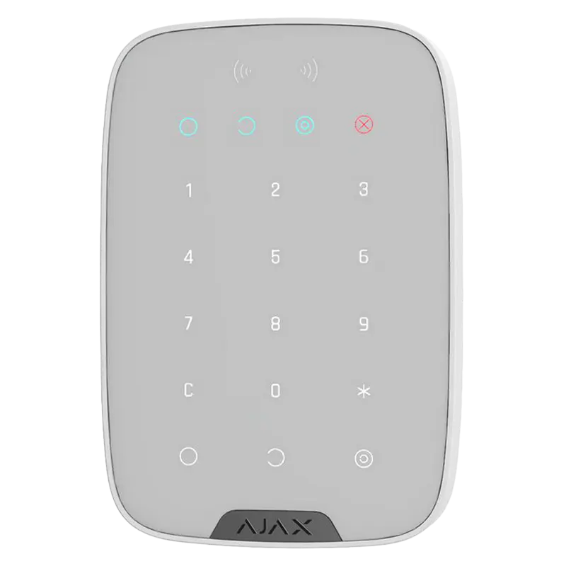 Tastatură tactilă fără fir Ajax KeyPad Plus, Alb - photo