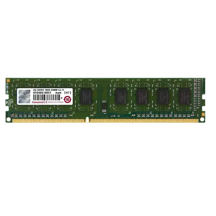 Memorie RAM Transcend JM1600KLN-2G, DDR3 SDRAM, 1600 MHz, 2GB, JM1600KLN-2G              - photo